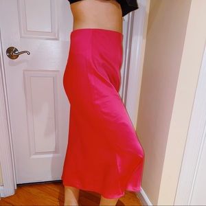 Fuchsia Midi length Skirt